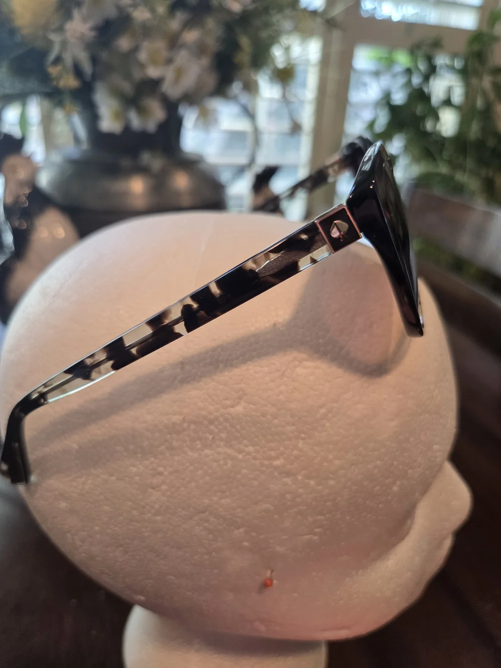 Kate Spade Women's Tortoiseshell Cat-Eye Sunglasses with Pink Case